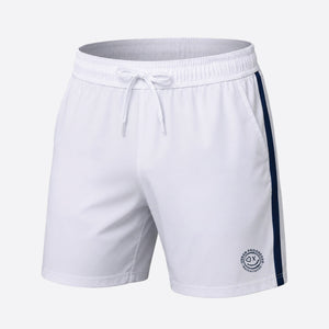 Ace Stripe Short wit blauw front