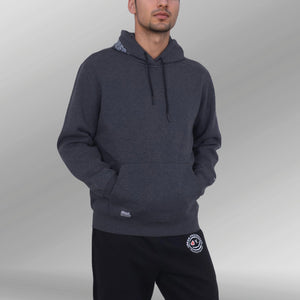 District One Hoodie Model staal grijs front 2