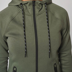 Elevate-Performance-Jasje-dames-Khaki-front-detail