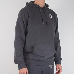 Foundation Hoodie Asphald front close model