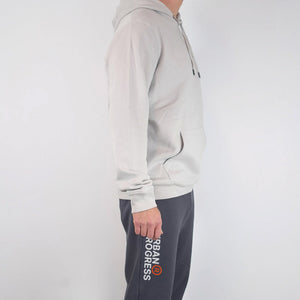 Foundation Hoodie Grey Fog side model