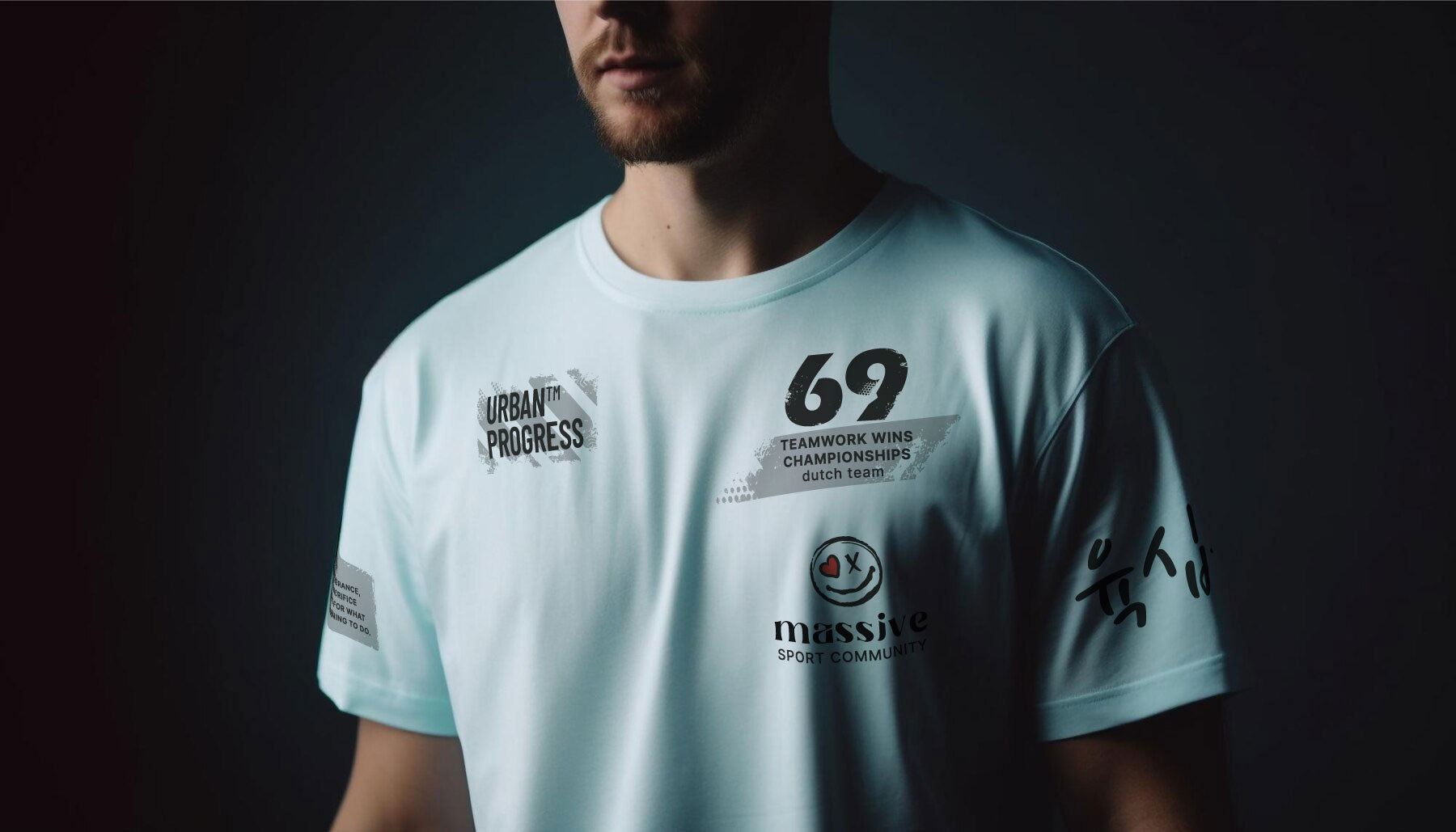 Promo foto van het t-shirt massive van Urban Progress