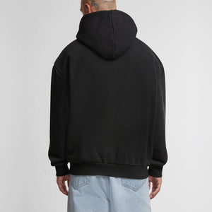 Heavy Oversized Hoodie Coreblock model zwart back