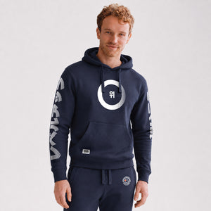 Hoodie-Change-the-game-model-navy-front