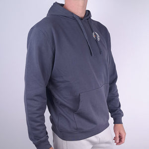 Hoodie Genesis Donker grijs front close model