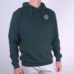 Hoodie Genesis Forest green front close model