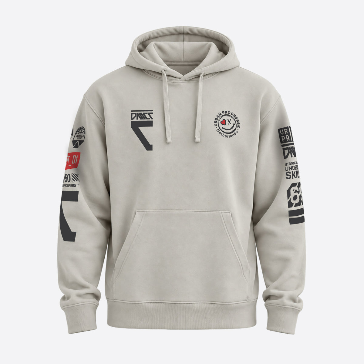 Hoodie-Protocol-urban-grey-front