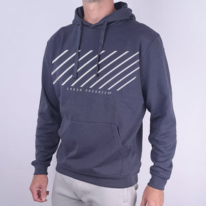 Hoodie Streamline donker grijs model front close