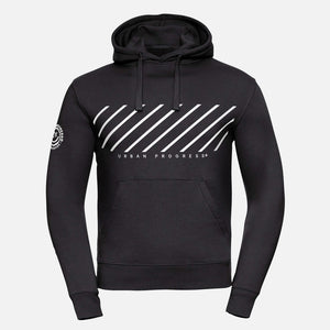 Hoodie Streamline zwart front