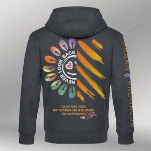 Hoodie Victory Vibes Asphald back