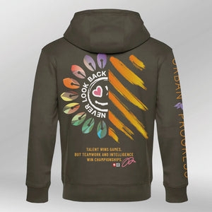 Hoodie Victory Vibes Khaki back