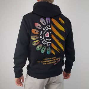 Hoodie Victory Vibes black back model