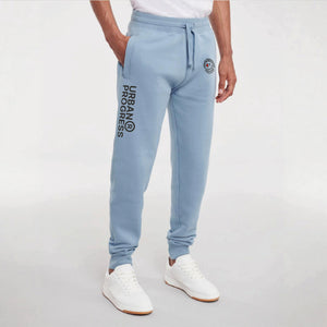 Joggingbroek Urban Progress Label Mineral Blue front