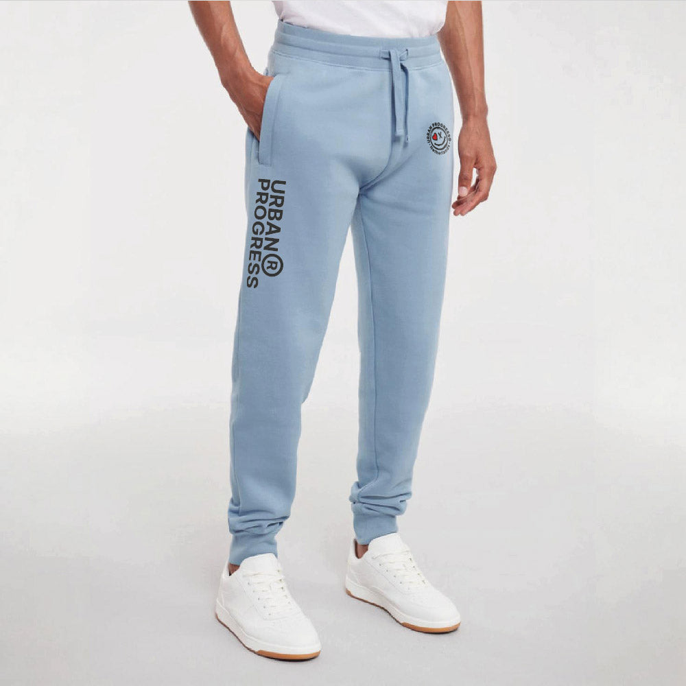 Joggingbroek Urban Progress Label Mineral Blue front