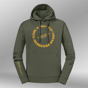Legacy Hoodie Core Dynamics Dames olijf groen front