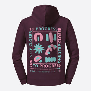 Legacy Hoodie Dames One Step Closer bordeaux rood back