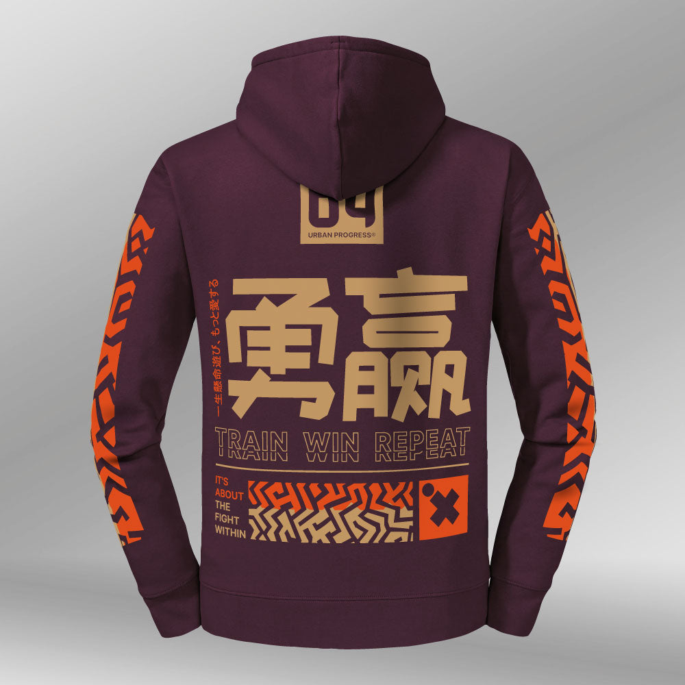Legacy Hoodie Ignite Dames Bordeaux rood back