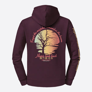 Legacy Hoodie Kintsugi Spirit Dames bordeaux rood back