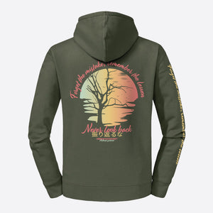 Legacy Hoodie Kintsugi Spirit Dames olijf groen back