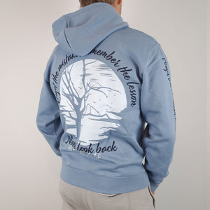 Legacy Hoodie Kintsugi Spirit mineral blue back model 2