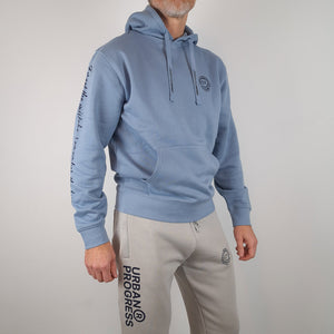 Legacy Hoodie Kintsugi Spirit mineral blue front model 1