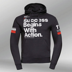 Legacy Hoodie Not Being Average zwart heren front