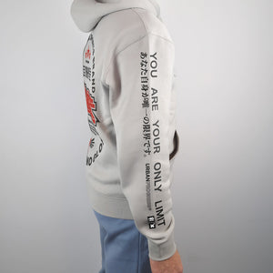 Legacy Hoodie The Challenger Urban Grey side model