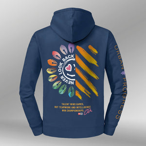 Legacy Hoodie Victory Vibes Dames Indigo blauw back