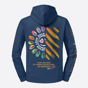 Legacy Hoodie Victory Vibes Dames Indigo blauw back