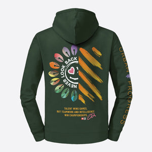 Legacy Hoodie Victory Vibes Dames bottle green back