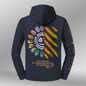 Legacy Hoodie Victory Vibes Dames navy blue back