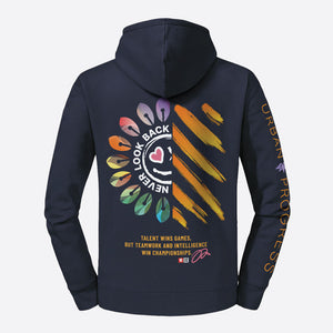 Legacy Hoodie Victory Vibes Dames navy blue back