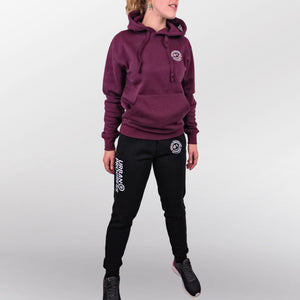 Legacy Joggingpak model aubergine-zwart front