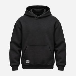 Loose-Fit-Court-Hoodie-zwart-front