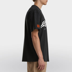 Loose t-shirt CYBER-CORE model zwart side