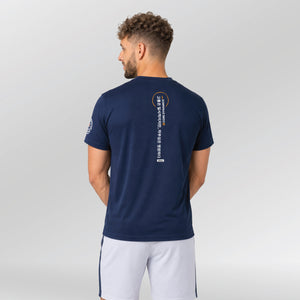 Performance-shirt-Core-Dynamics-model-navy-back