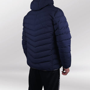 Polar Core Winterjas blauw front back 1 model