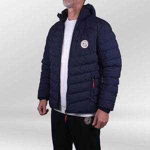 Polar Core Winterjas blauw front side right open model