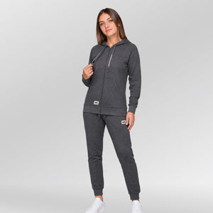 Pro-Court-Joggingpak-Dames-model-grijs-front