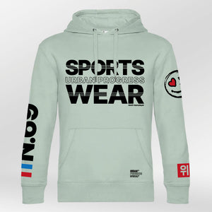 Royal Hoodie N.69 aqua-green heren front