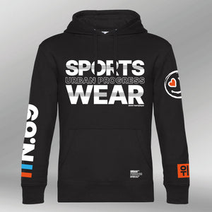 Royal Hoodie N.69 zwart heren front