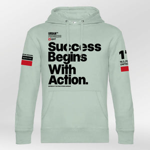 Royal Hoodie Not Being Average aqua-green heren front