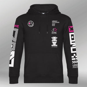 Royal Hoodie Shine zwart front