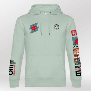 Royal Hoodie Zero Tolerance aqua-green front