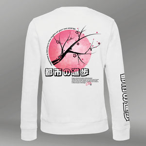 Royal Sweatshirt Sakura Horizon Wit back