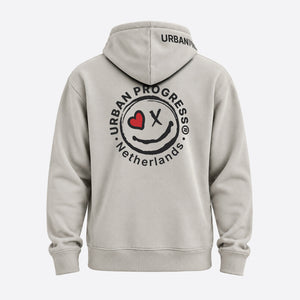 Signature Hoodie Heren beige back