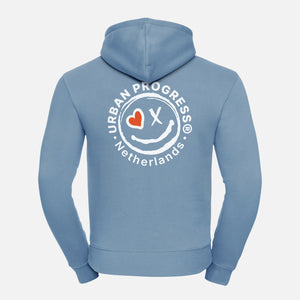 Signature Hoodie Heren licht blauw back
