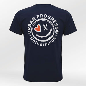 Signature T-shirt zwart blauw