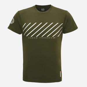 Sport Tee Streamline Olijf Groen front