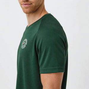Sportshirt-Lockin-forest-green-datail-schouder